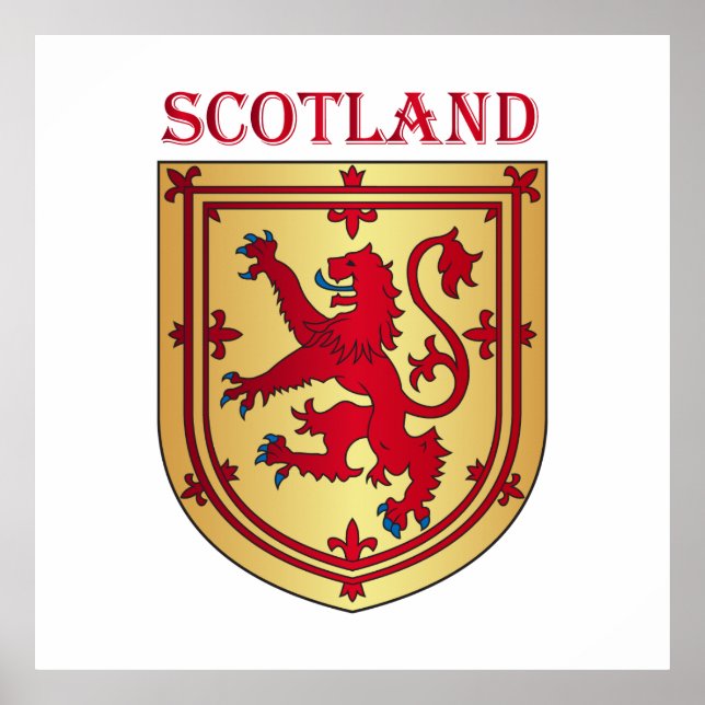 Scotland coat of arms poster (Front)