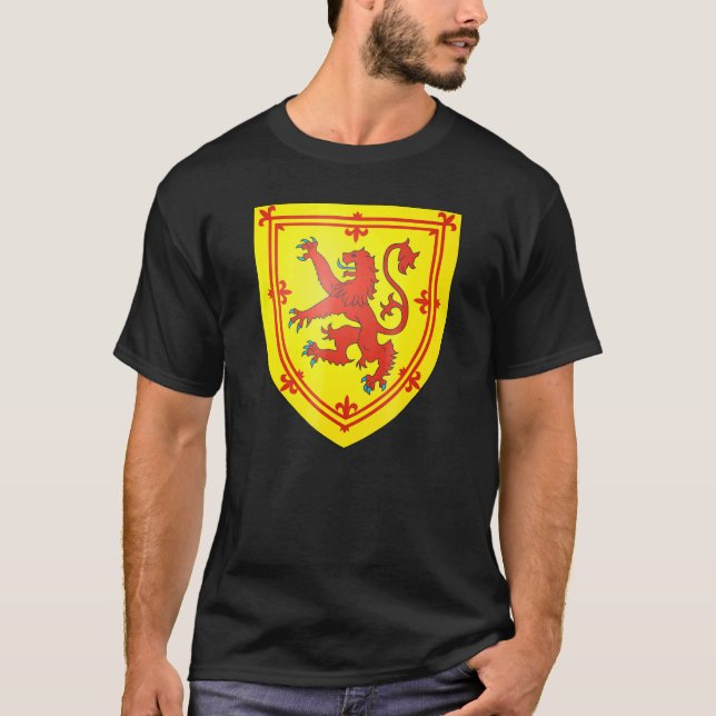 Scotland Coat Of Arms Tee Flag Souvenir Edinburgh (Front)