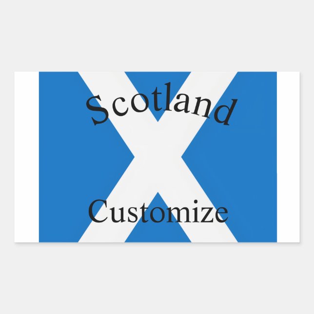 Scotland Country Flag Thunder_Cove Rectangular Sticker (Front)