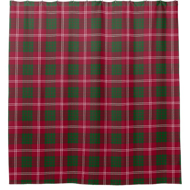 Scotland Crawford Plaid Tartan Shower Curtain (Front)