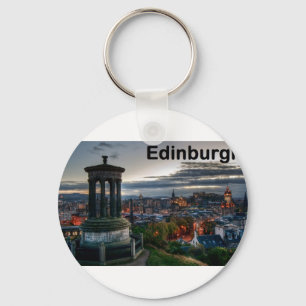 Scotland Edinburgh skyline (St.K) Key Ring