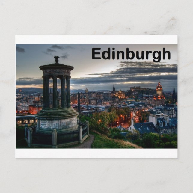 Scotland Edinburgh skyline (St.K) Postcard (Front)