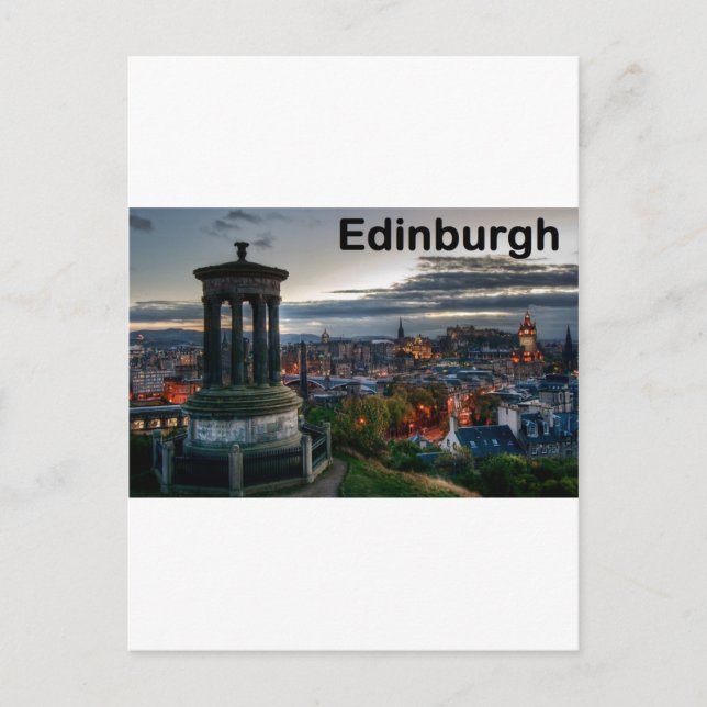 Scotland Edinburgh skyline (St.K) Postcard (Front)