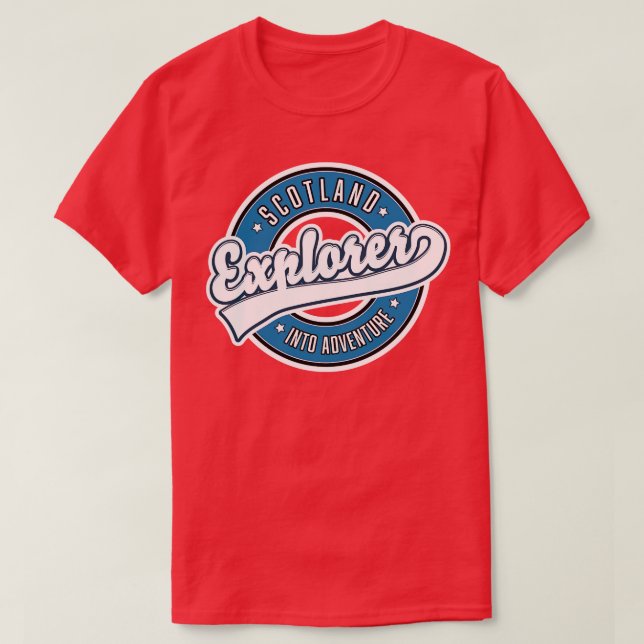 Scotland explorer into adventure T-Shirt (Design Front)