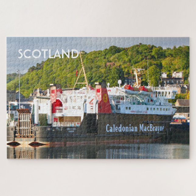  Scotland: Ferry in Oban Jigsaw Puzzle (Horizontal)