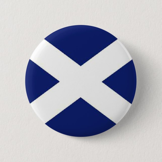 SCOTLAND FLAG 6 CM ROUND BADGE (Front)