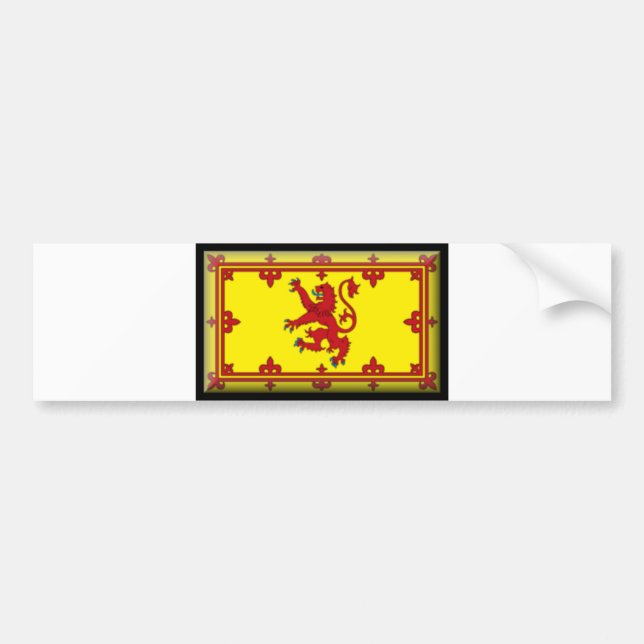 Scotland Flag Bumper Sticker (Front)