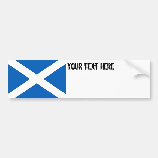 Scotland Flag Bumper Sticker (Front)