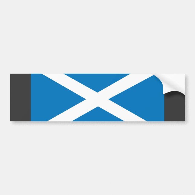 Scotland Flag Bumper Sticker (Front)
