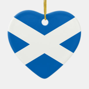 Scotland Flag Ceramic Tree Decoration