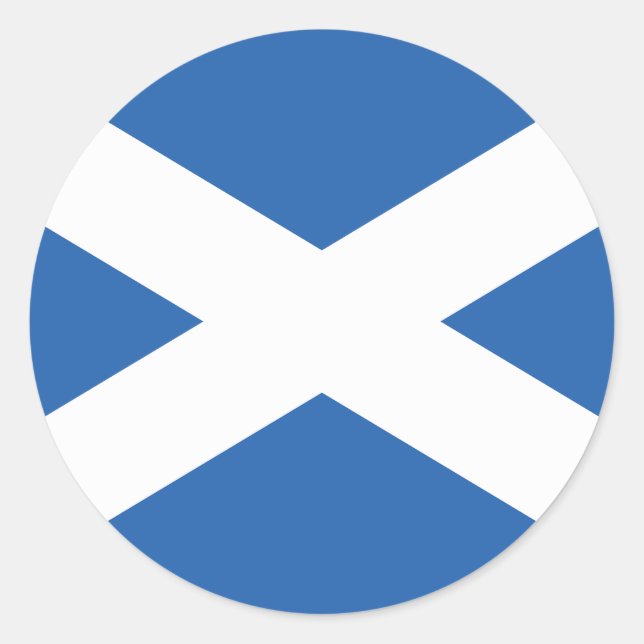 Scotland Flag Classic Round Sticker (Front)