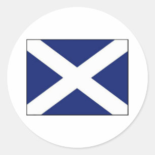 SCOTLAND FLAG CLASSIC ROUND STICKER