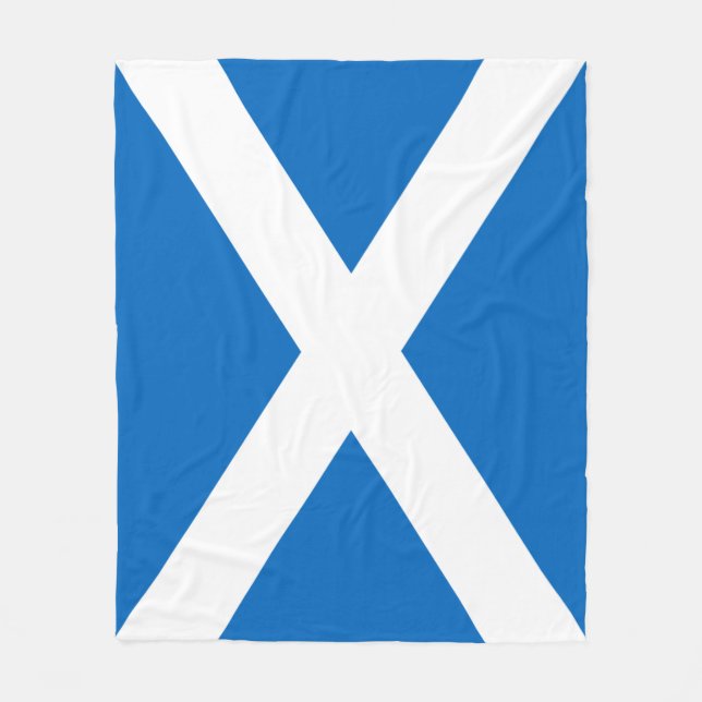 Scotland flag Fleece Blanket (Front)