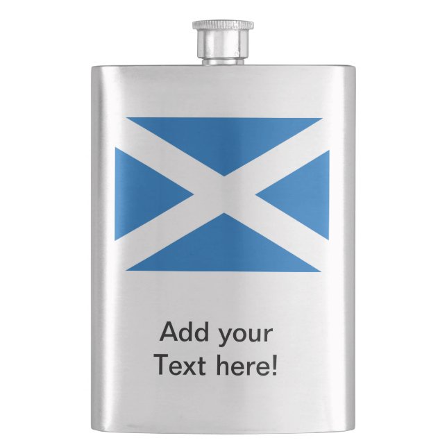 Scotland Flag Hip Flask (Front)