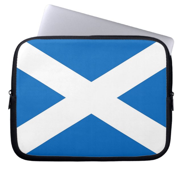 Scotland Flag Laptop Sleeve (Front)