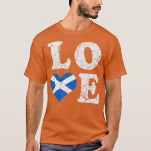 Scotland Flag Love Scottish Scot Family Heritage T-Shirt