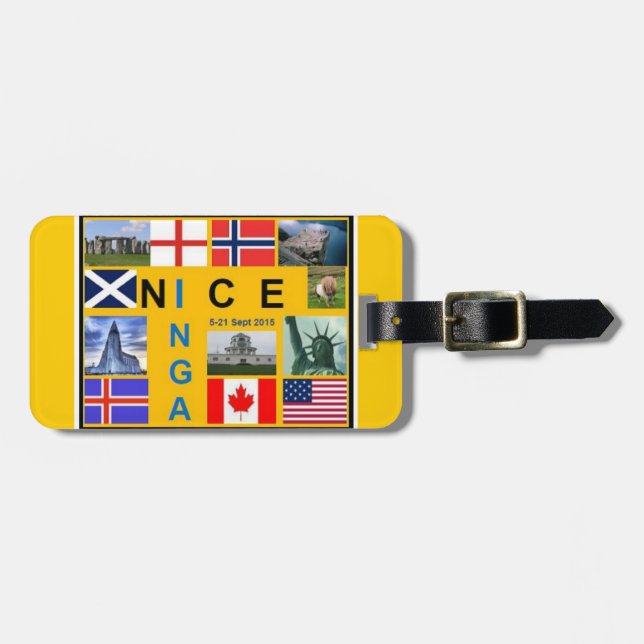 Scotland Flag Luggage Tag (Front Horizontal)