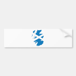 Scotland Flag Map full size Bumper Sticker