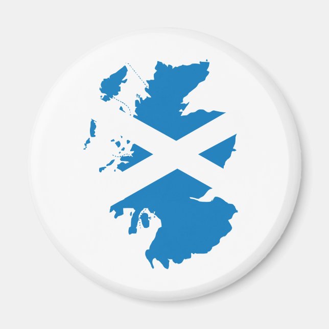 Scotland Flag Map full size Magnet (Front)