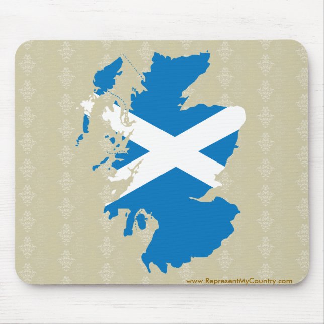 Scotland Flag Map full size Mouse Mat (Front)