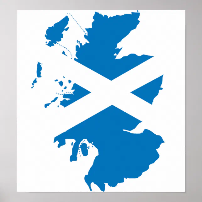 scotland-flag-map-full-size-poster-zazzle