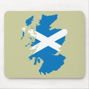 Scotland flag map mouse mat