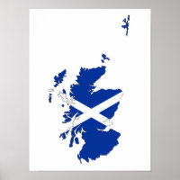 scotland flag map united kingdom country shape