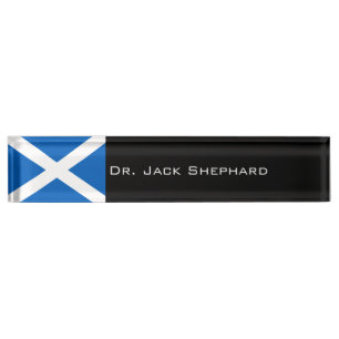 Scotland Flag Nameplate