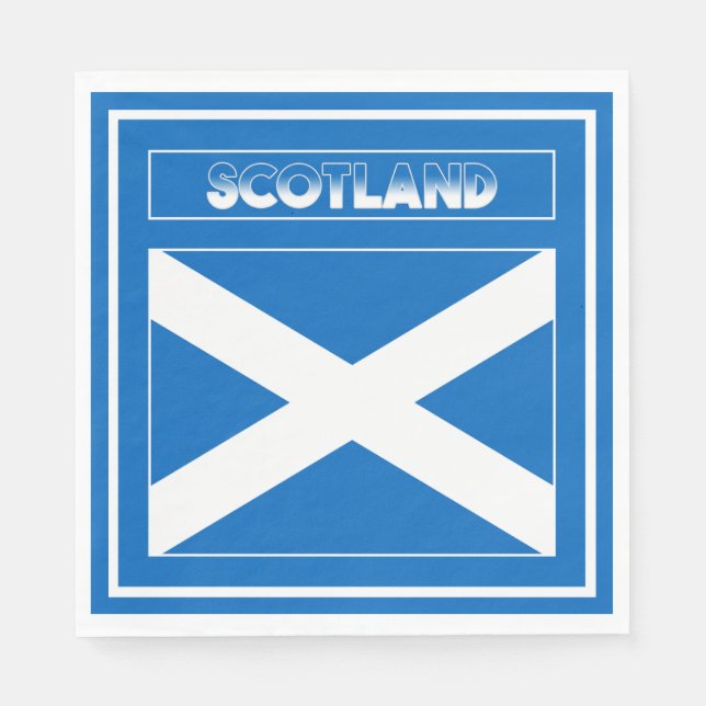Scotland Flag Napkin (Front)
