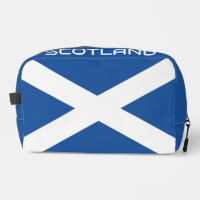 Scotland flag personalised toiletry travel bag