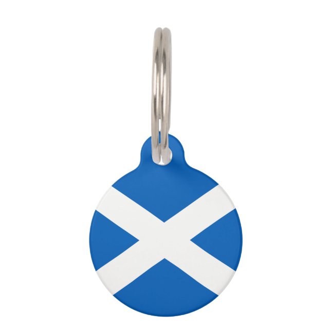 Scotland Flag Pet Tag (Back)