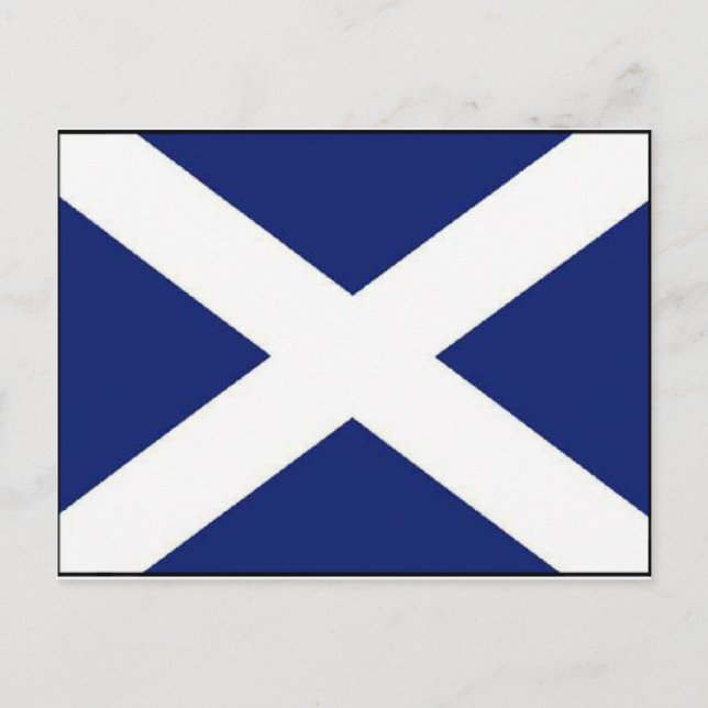 SCOTLAND FLAG POSTCARD (Front)