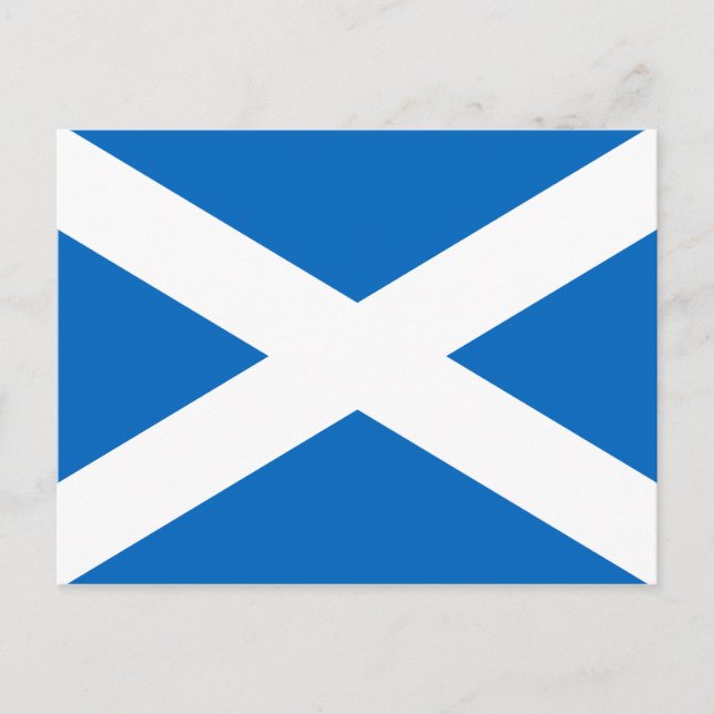 Scotland Flag Postcard (Front)