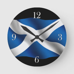 SCOTLAND Flag Proud Scots Patriotic Wall Clock
