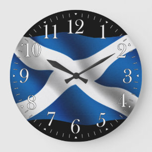 SCOTLAND Flag Proud Scots Patriotic Wall Clock