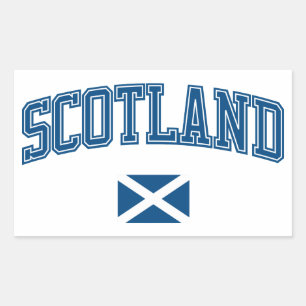 Scotland + Flag Rectangular Sticker
