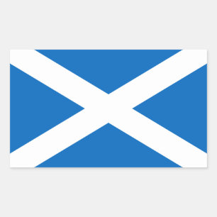 Scotland flag rectangular sticker
