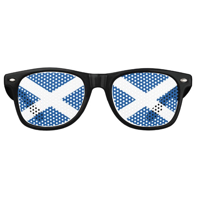 Scotland Flag Retro Sunglasses (Front)