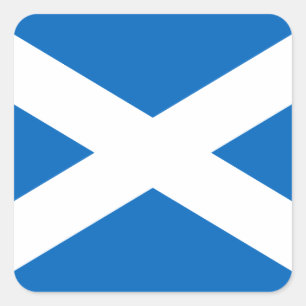 Scotland Flag Saltire Square Sticker