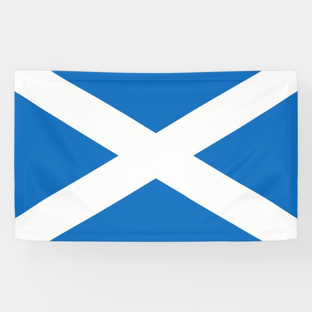 Scotland Flag Scottish Patriotic Banner (Horizontal)