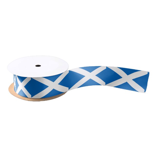 Scotland Flag Scottish Patriotic Satin Ribbon (Spool)