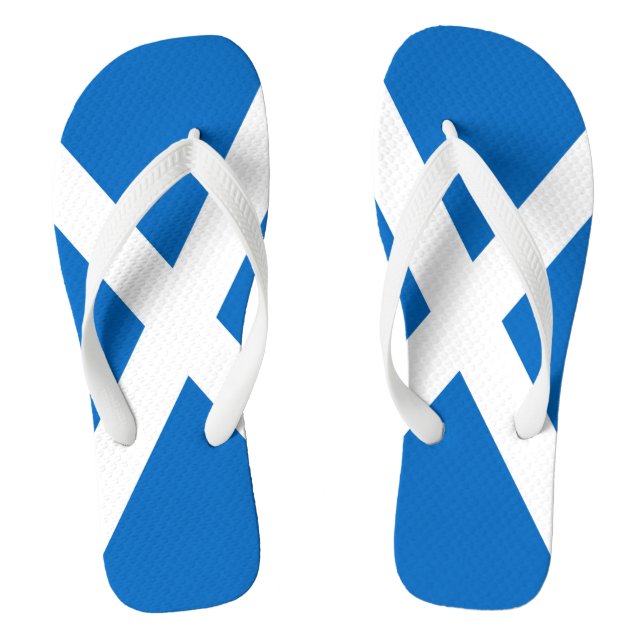 Scotland flag Scottish Saltire Flip Flops (Footbed)