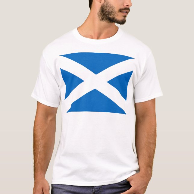 Scotland flag Scottish Saltire T-Shirt (Front)