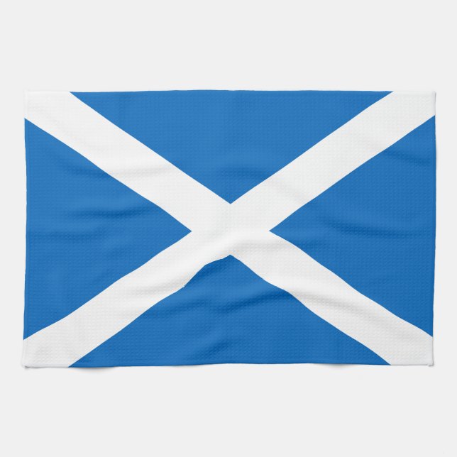 Scotland flag Scottish Saltire Tea Towel (Horizontal)