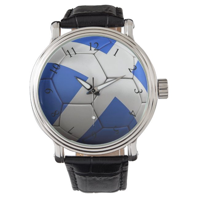 Scotland flag soccer ball watch (Front)