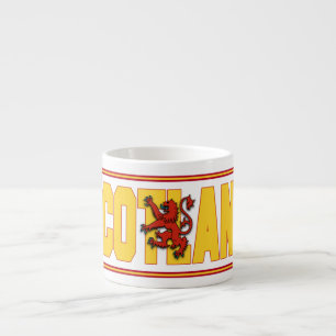 Scotland Flag Text Espresso Cup