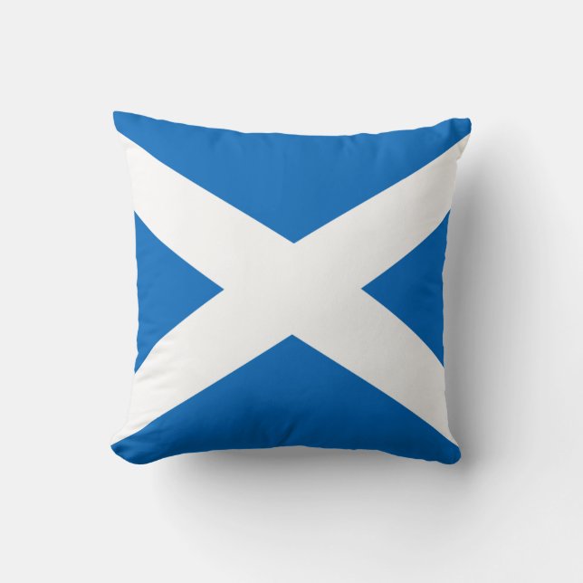 Scotland flag Throw Pillow (Front)