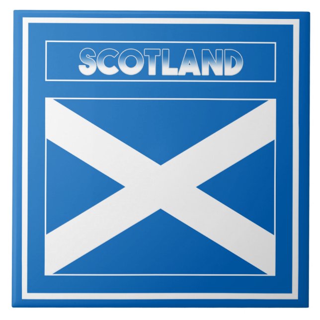 Scotland Flag Tile (Front)