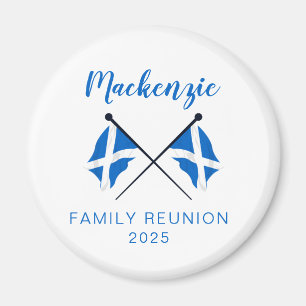 Scotland Flags Family Reunion  Magnet