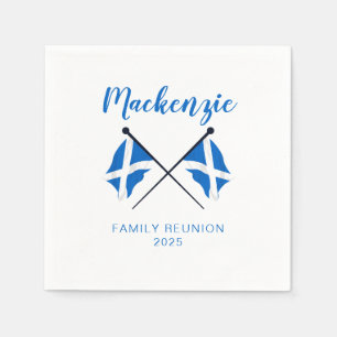 Scotland Flags Family Reunion Napkin
